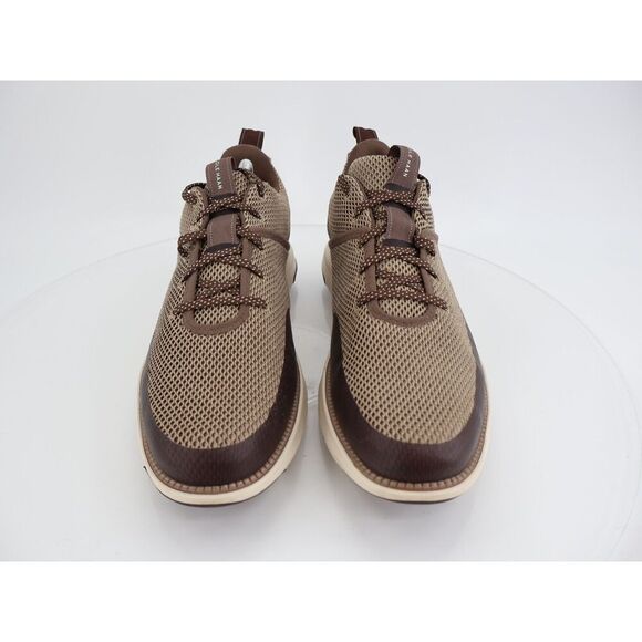 Cole Haan ZeroGrand Atlantic Sneaker Size 13M Brown Beige Knit Mesh Lace Up - Picture 3 of 12
